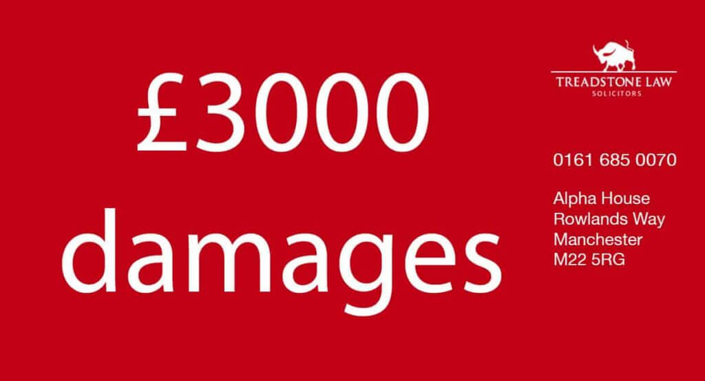 £3000 damages claim banner