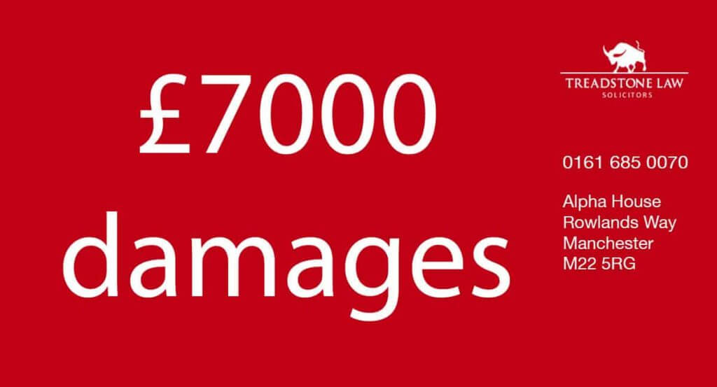 £7000 damages claim banner