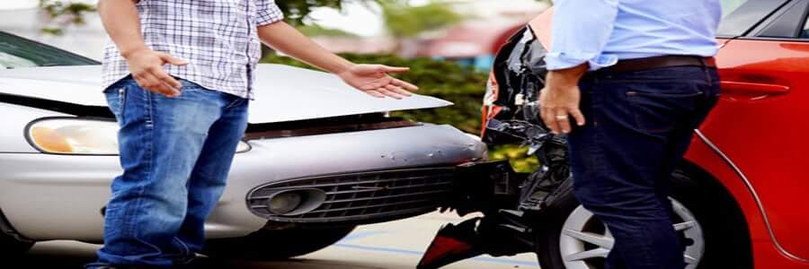 two cars after a crash