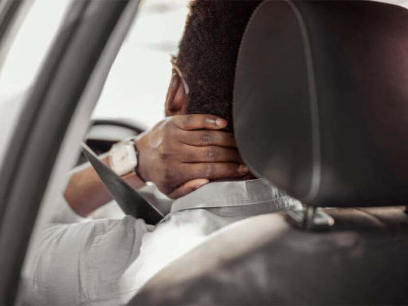 Common injuries after being rear-ended