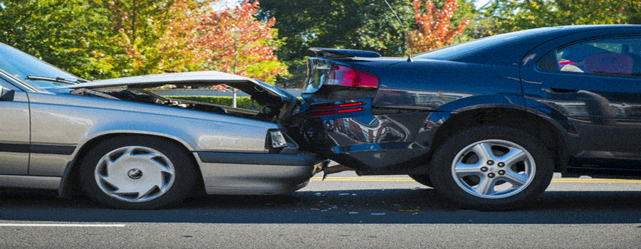 rear end car accident involving two cars road traffic accident